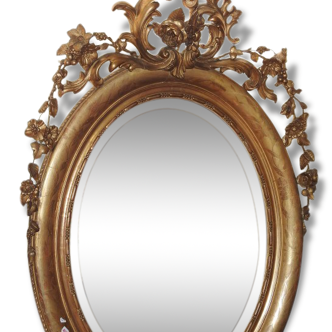 Miroir encadrement doré époque Napoléon III