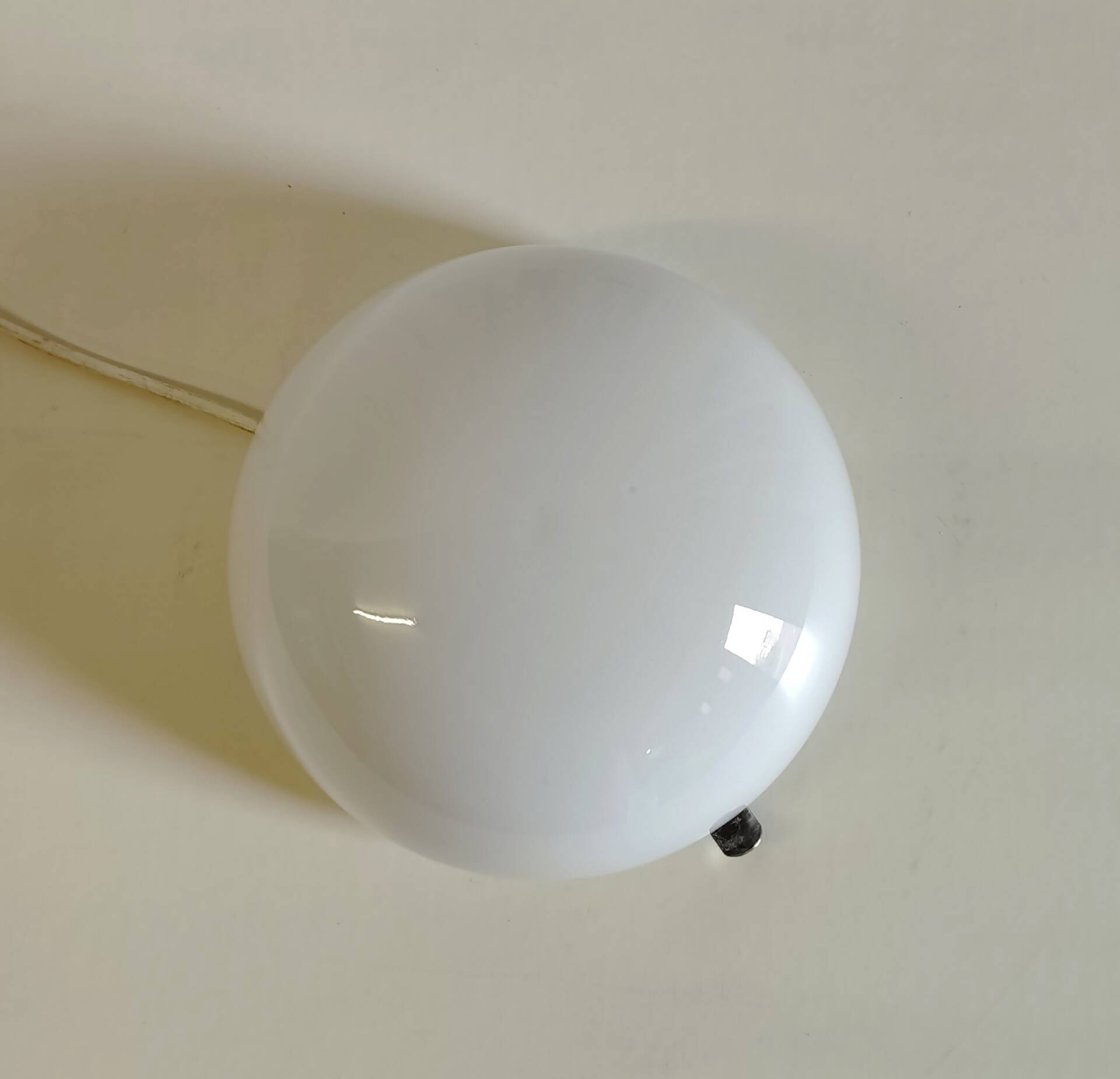 Ceiling light or globe wall lamp opaline diameter 20cm - mid 20th century
