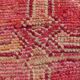 Tapis Couloir Kilim Anatolien Vintage, Rose Foncé, Fait Main, 96x342 Cm