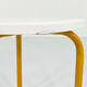 Tabouret tubulaire jaune,1970s