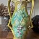 Vase art nouveau en barbotine estampillé