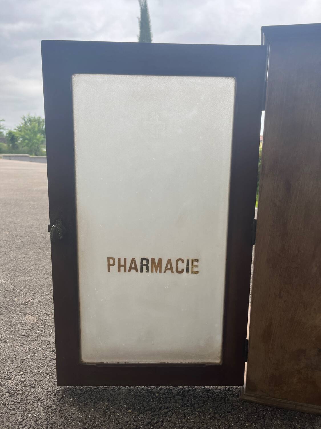 Old medicine cabinet furniture shelf professional furniture glass door