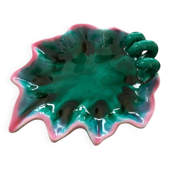 Plat feuille Vallauris Hélène Ugo