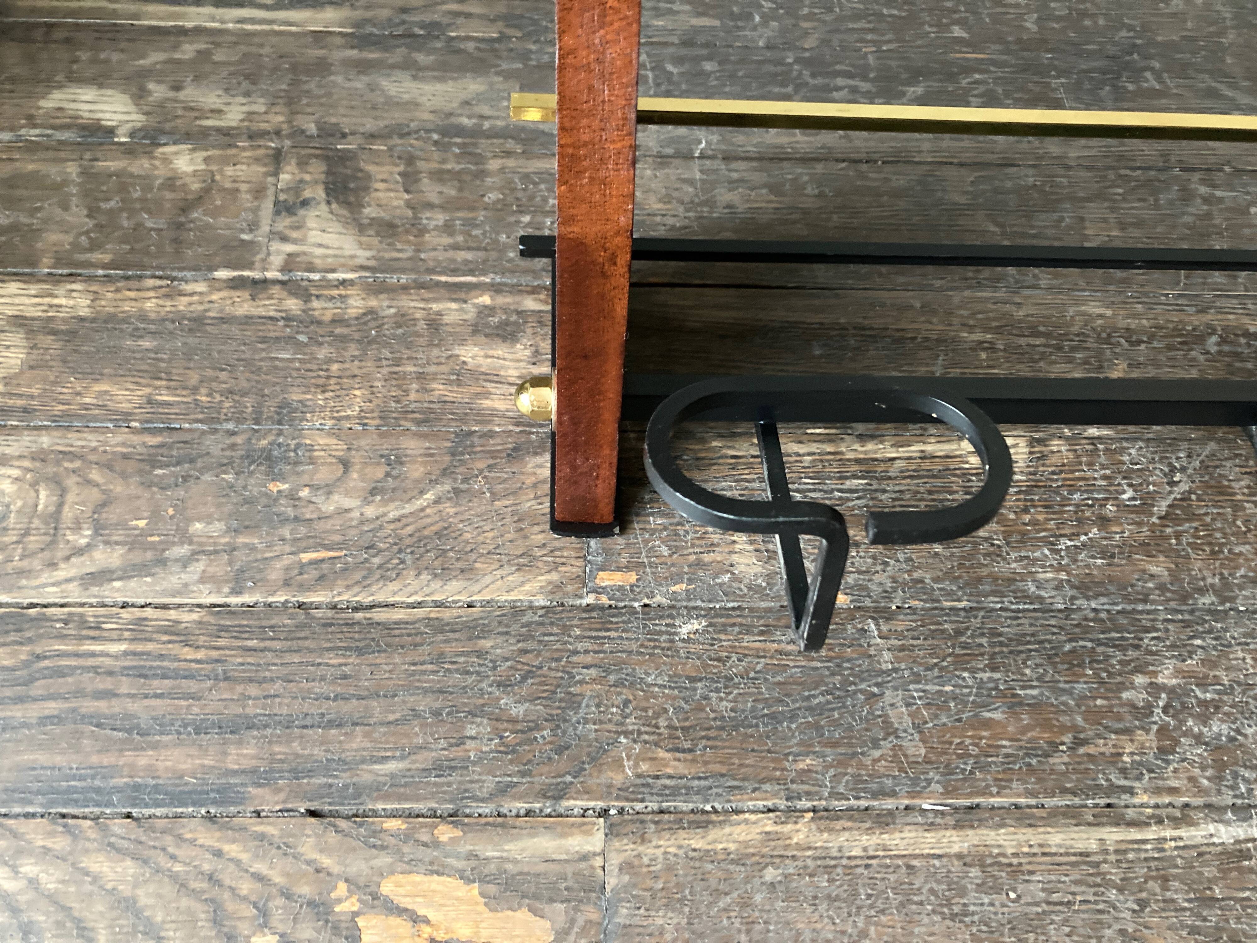 Product BHV Teak and brass coat rack 1960