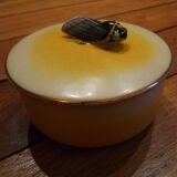 Small old box / candy maker, cicada decoration, Limoges porcelain DADAT