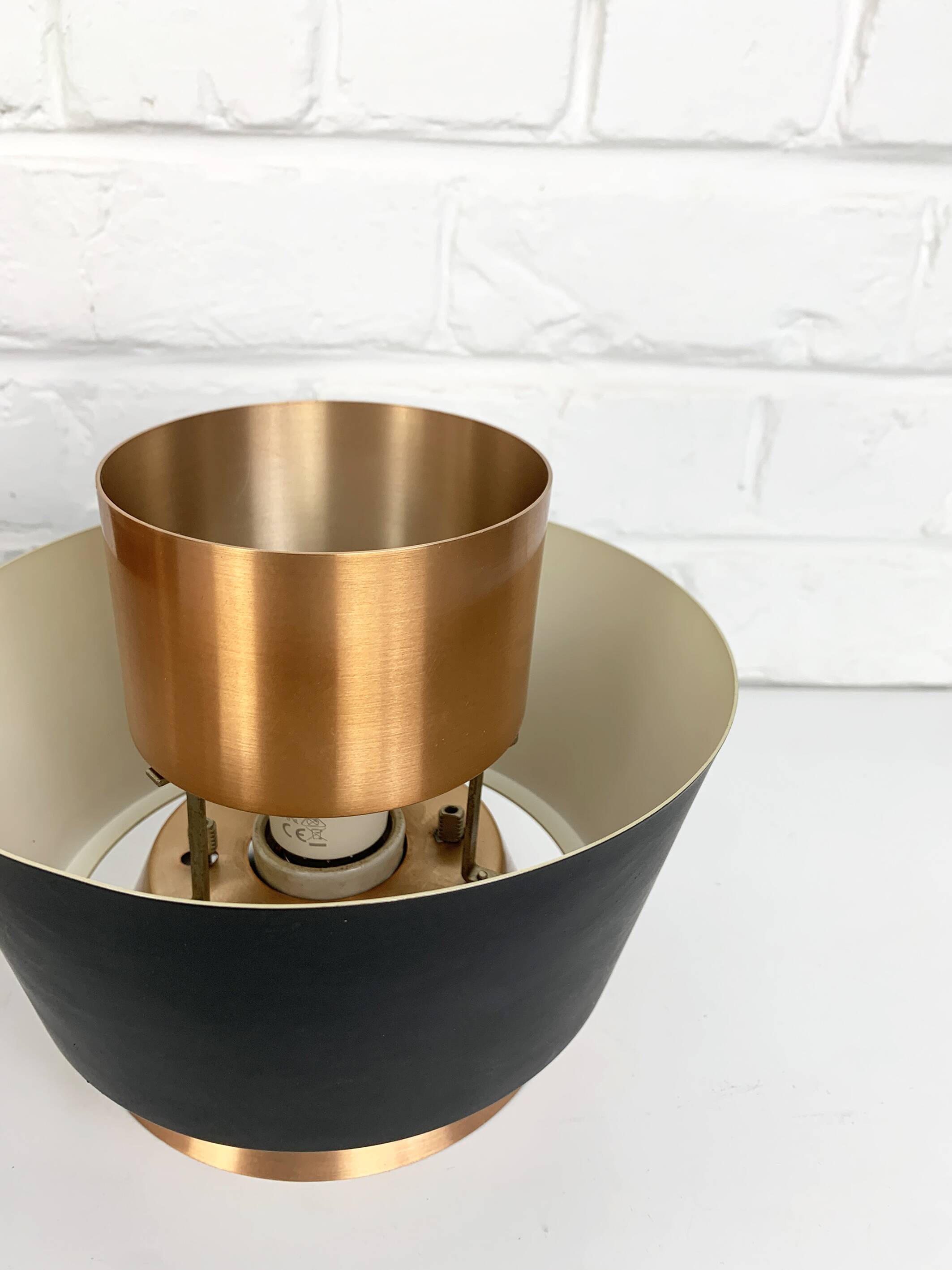 Pair of Tivoli Jørn Utzon ceiling lights for Nordisk Solar Denmark, 1950-60s