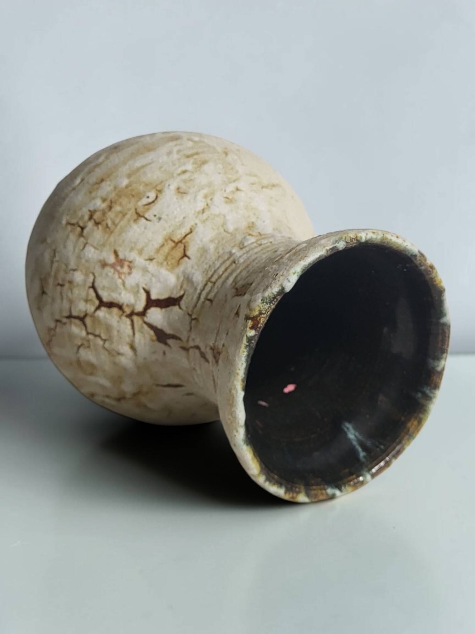 Vase en céramique Accolay, 1950's