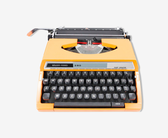Machine à écrire Silver Reed 280 orange révisée ruban neuf