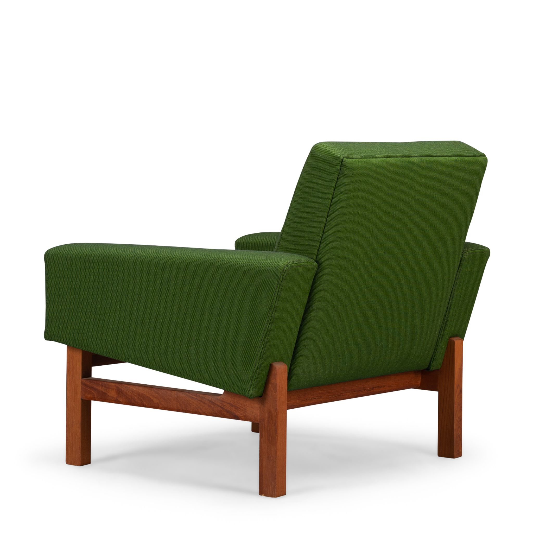 Green AP34/1T armcchair by Hans J. Wegner for A.P. Stolen, 1960s