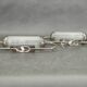 Pair of Art Deco Nickel and Glass Wall Lights, 1930s