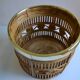 Bamboo and brass basket circa 1960 italy