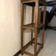 Chinese side table in Elm (Bedside or Tea stand), late 19th century.