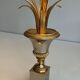 Pair of palm lamps in chrome and brass in the style of Maison Charles. Circa 1970.