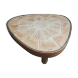 Coffee table signee Barrois faussile vintage