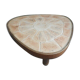 Table basse signee Barrois faussile vintage