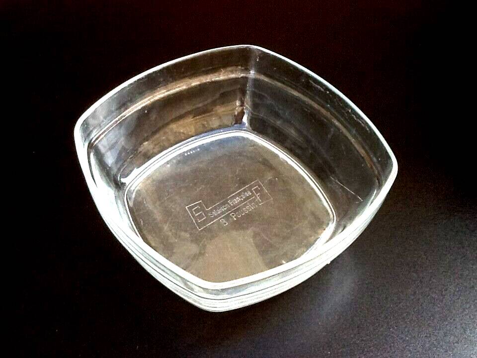 1970s Arcoroc Dish Transparent Glass SF (French Salted Meat) B Poussin
