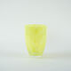 Lemon-coloured glass vase, Danish design, 1970s, made in Denmark