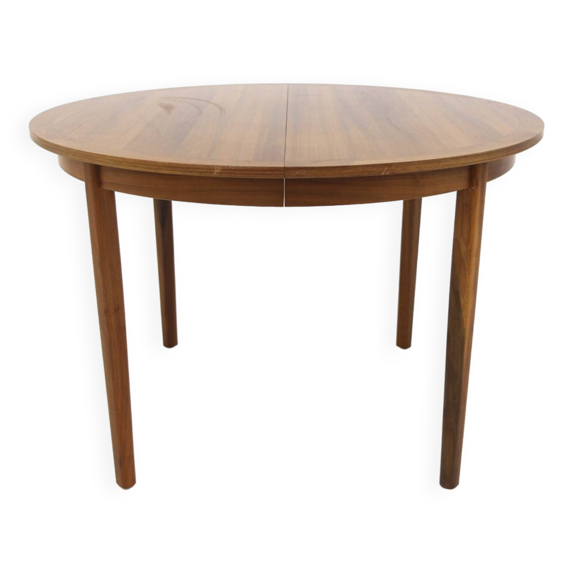 Scandinavian walnut dining table, Sweden, 1960s