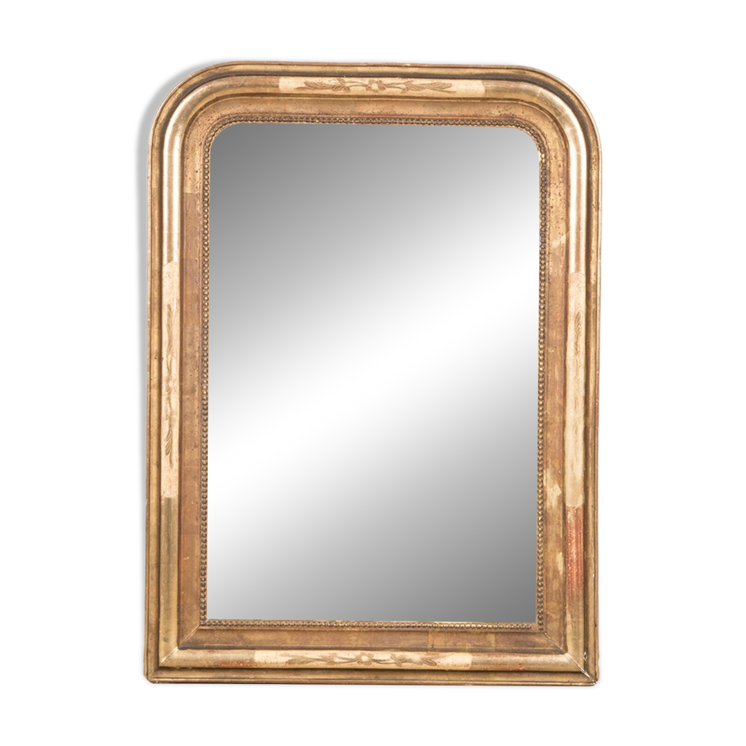 Mirror with Floral Etchings