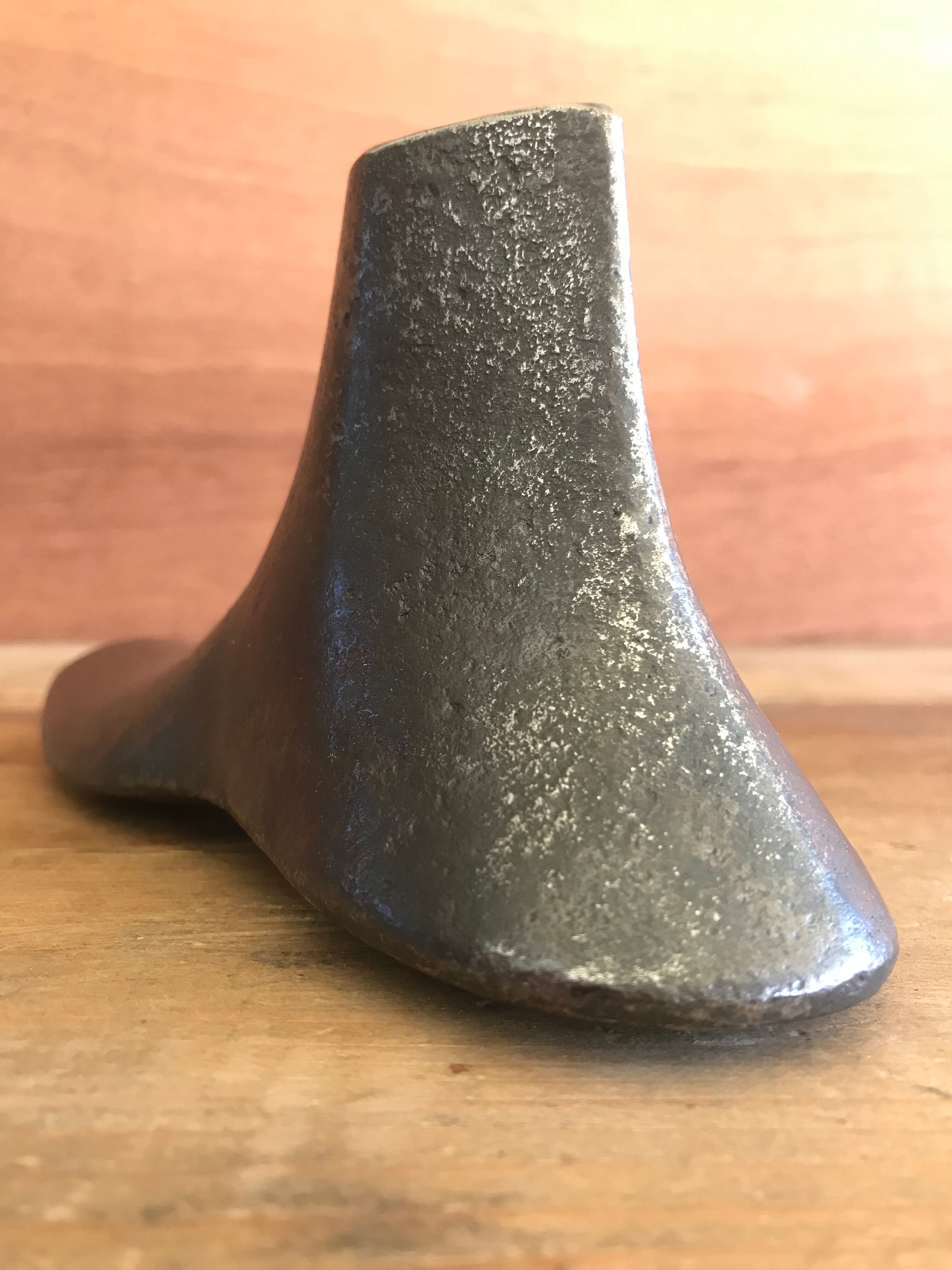 Vintage metal shoemaker's foot