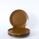Set of 5 dessert plates in stoneware, 1970 - 19 cm