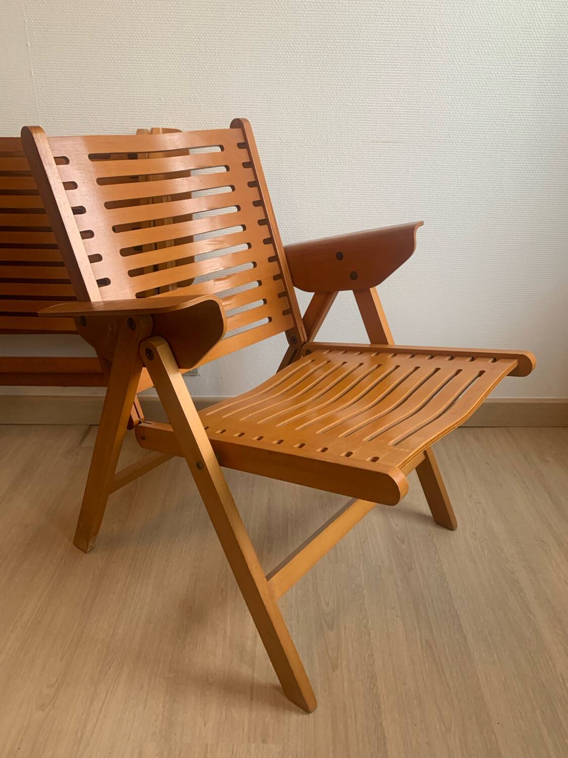 Pair of Rex Niko Kralj Folding Armchairs