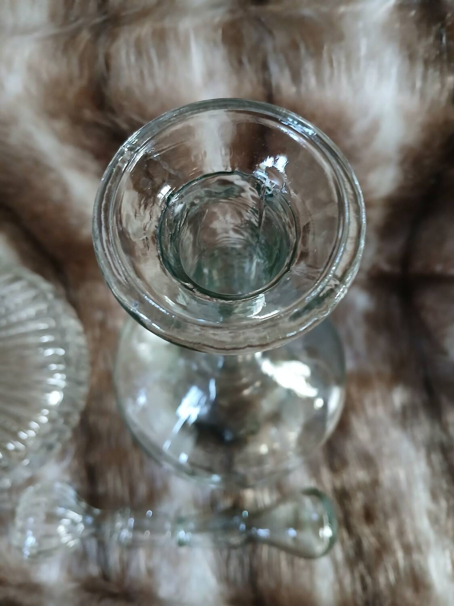 2 antique carafes