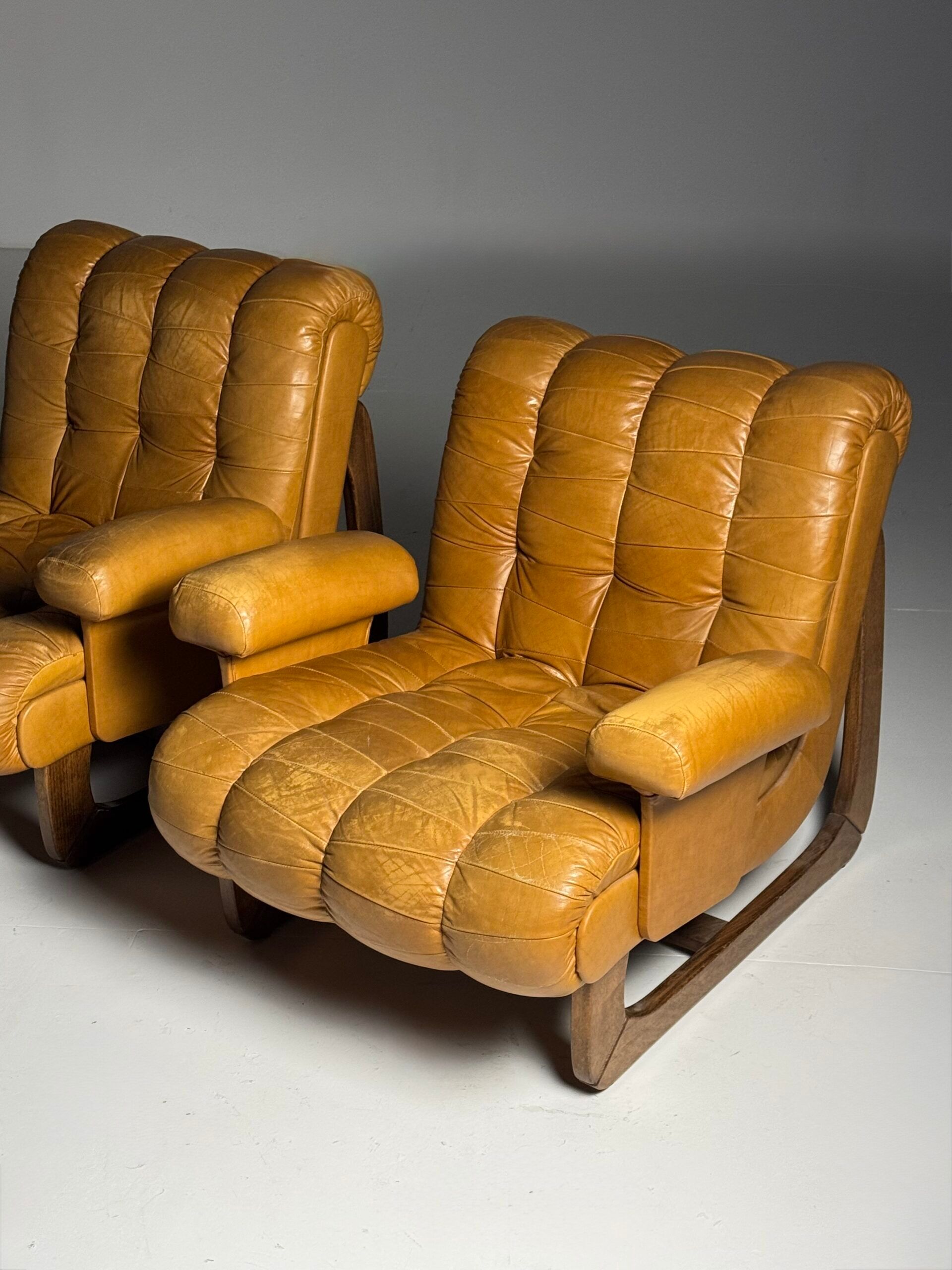 Vintage Italian armchairs 1970-1980