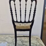 Napoleon III chair in blackened wood, 19th century