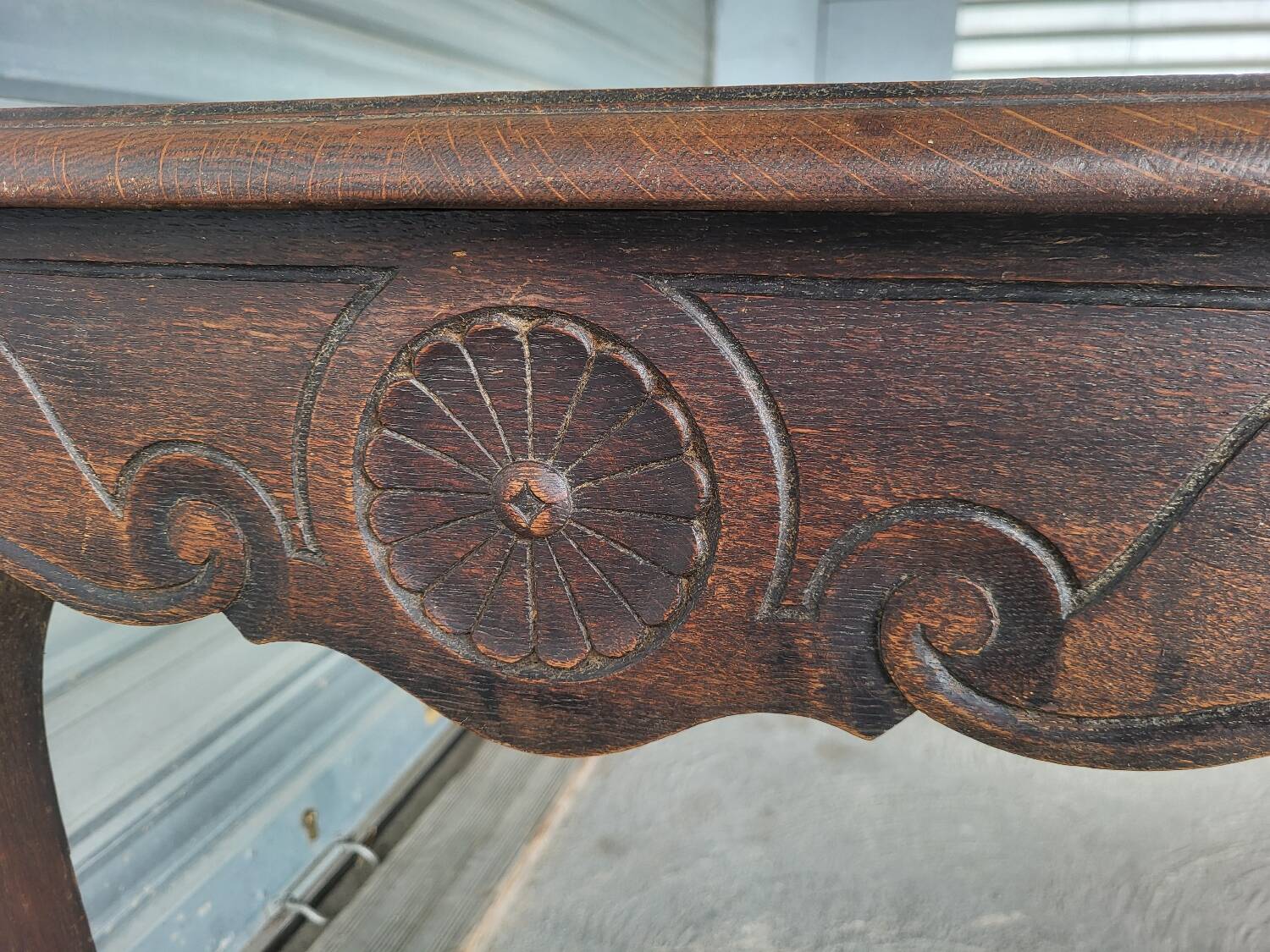 Desk called "lady's desk" / Louis XV style table in solid wood