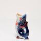 Set of 7 blue glass fish, mid-20th century.