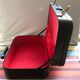 Former Travel Trunk Case - Necessary To Travel Rare Black Leather Vintage