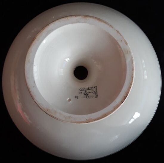 Fruit cup on pedestal - Creil & Montereau - 80s