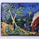 Vintage Libertas ceramic wall plaque, San Marino 1950s