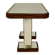 Mirror table from 1940 with two legs.