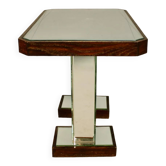 Mirror table from 1940 with two legs.