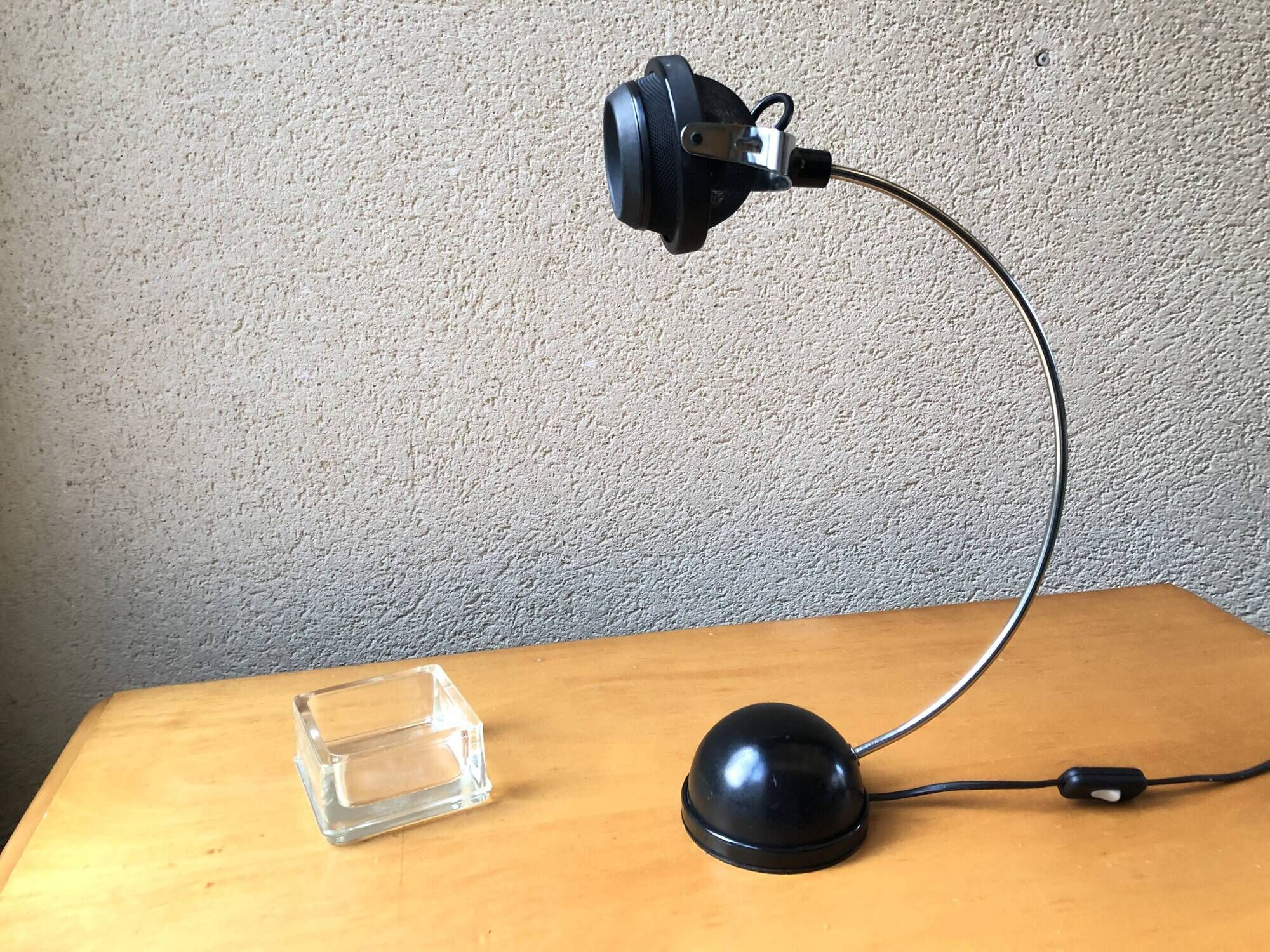 Lampe de bureau eyeball moderniste, Veb Narva Ex-RDA, vintage, 70-80
