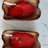 Duo of empty pocket / raviers Vallauris 70s