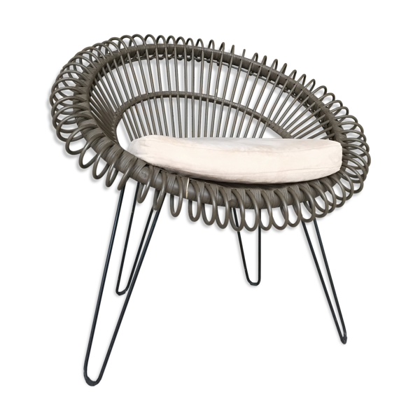 Fauteuil vintage chocolat — Beyit
