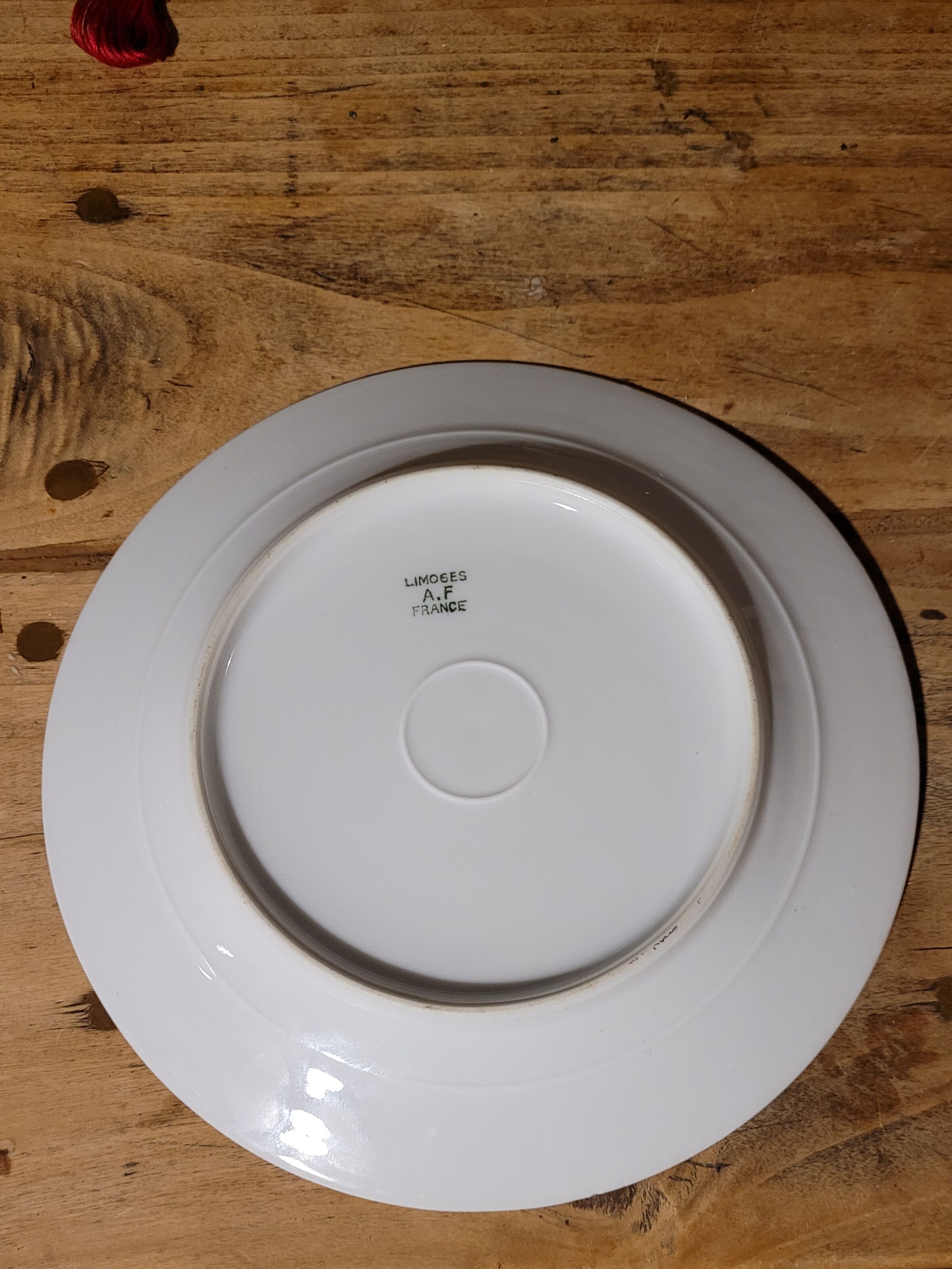 9 dessert plates - old