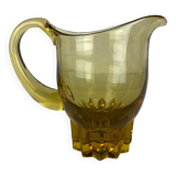 Ocher glass pitcher