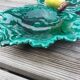 Empty cup pocket leaves and lemon in slip by Ferlay in Vallauris