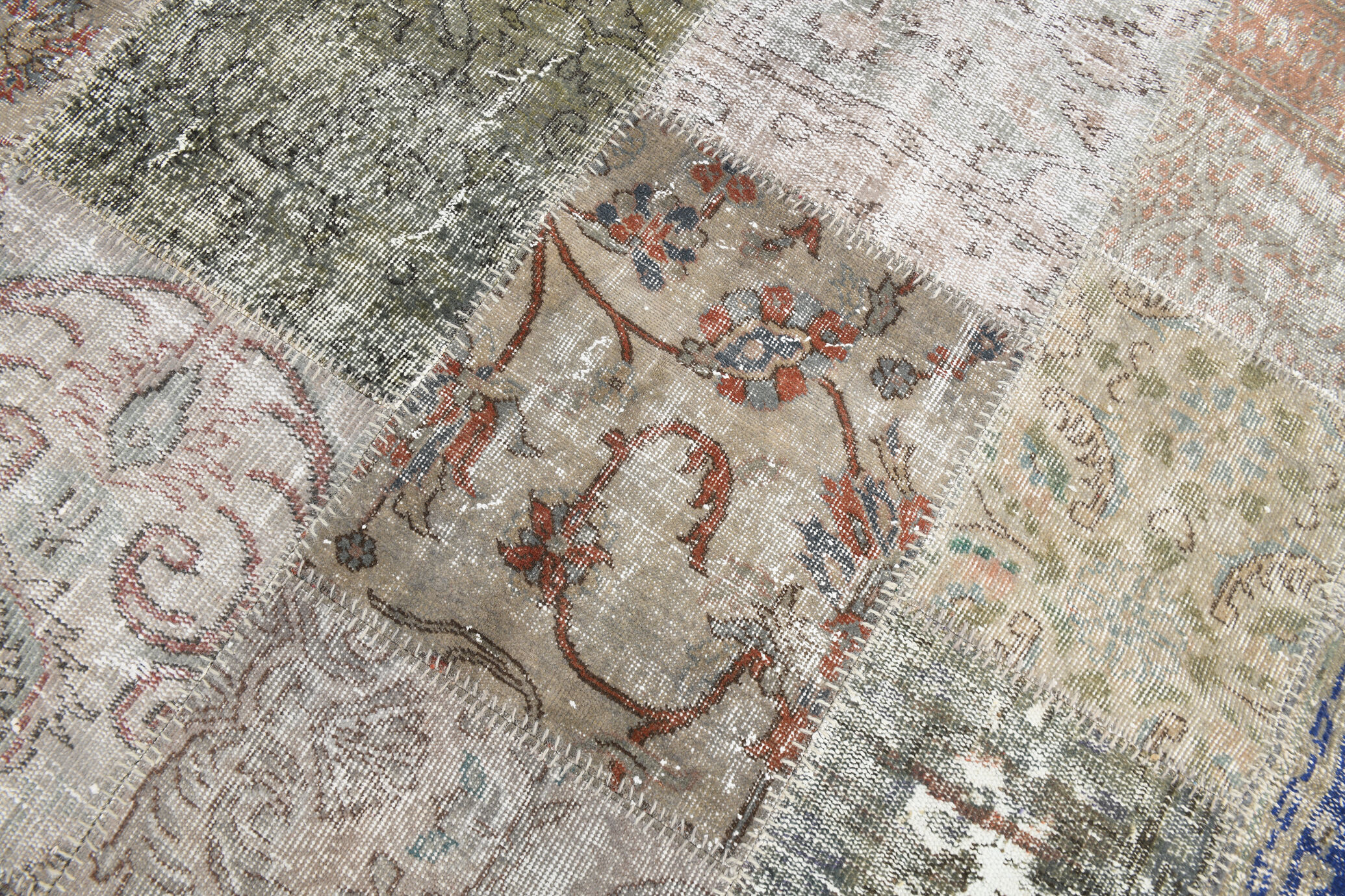 Hand-Made Wool Turkish Vintage Rug