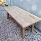 Farmhouse table walnut stripped 200 cm