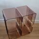 Vintage smoked plexiglass furniture
