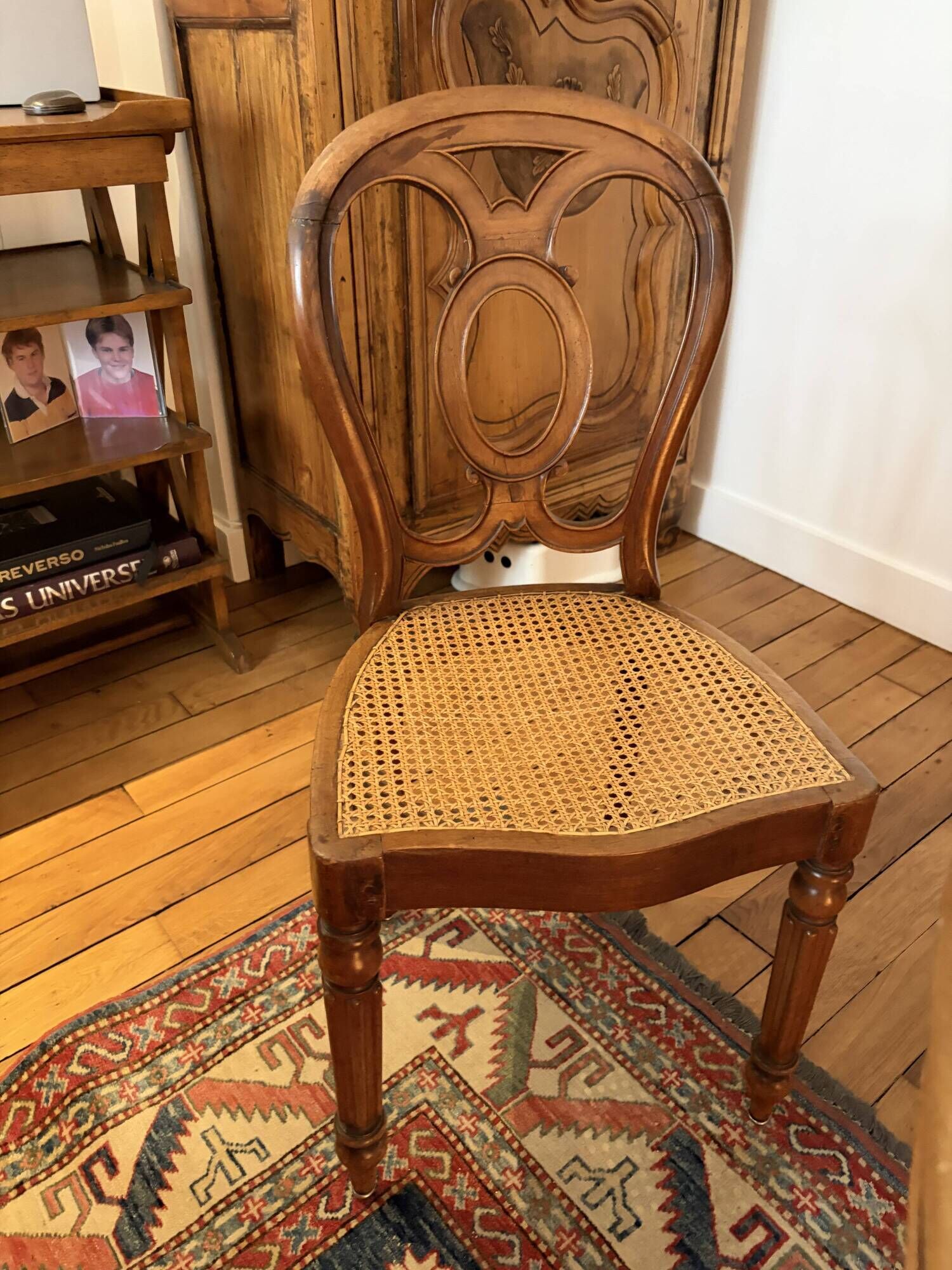 Antique mahogany table in Second Empire/Napoleon III style.