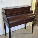 Louis Philippe style mahogany stepped desk, 19th century