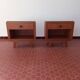 Rosewood bedside tables