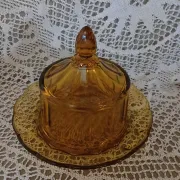Plateau + cloche à fromage Art Déco