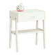 Scandinavian bedside table painted in white